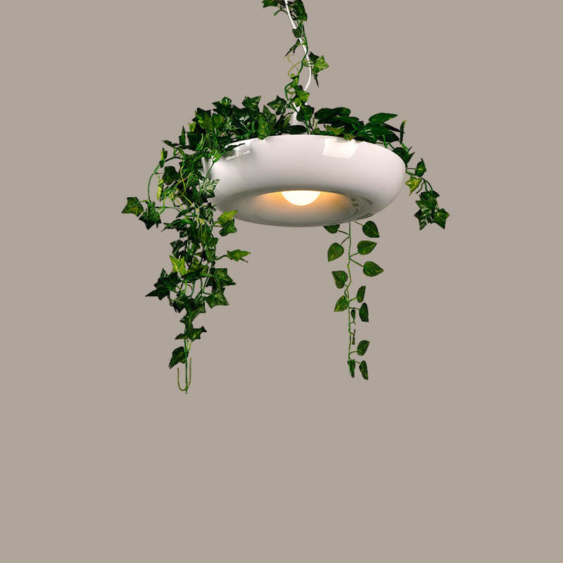 Lampe suspendue à 1 lumière à abat-jour rond Art déco moderne Sky Garden pour salle à manger 