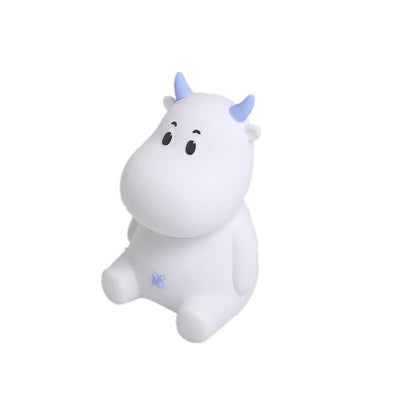 Modern Creative Cute Cow Silicone USB Rechargeable Pat Night Light Table Lamp