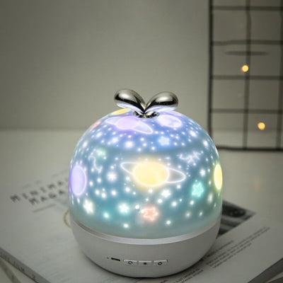 Creative LED USB Charging Bluetooth Star Projection Light Table Lamp