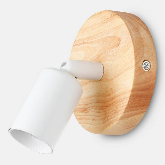 Nordic Minimalist Log Spotlight 1-Light Wall Sconce Lamp