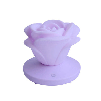 Modern Silicone Rose Flower LED Night Light Table Lamp