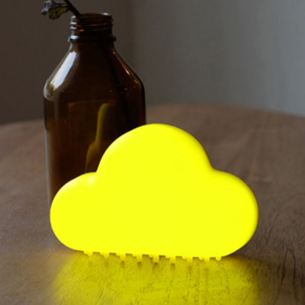 Veilleuse LED en plastique, nuage créatif moderne, Rechargeable par USB, contrôlée par le son 