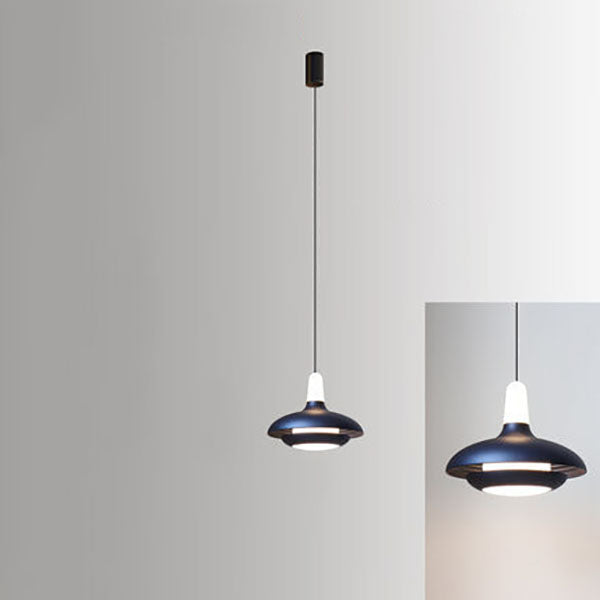 Nordic Creative Aluminum Flying Saucer Liftable LED Pendant Light