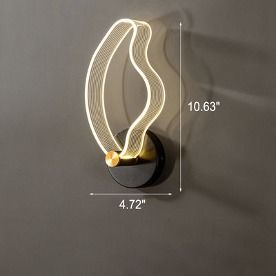 Nordische einfache geometrische Acryl-Eisen-LED-Wandleuchte 