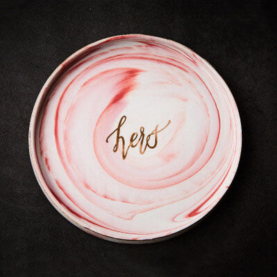 Nordic Colorful Porcelain Salad and Dessert Plate