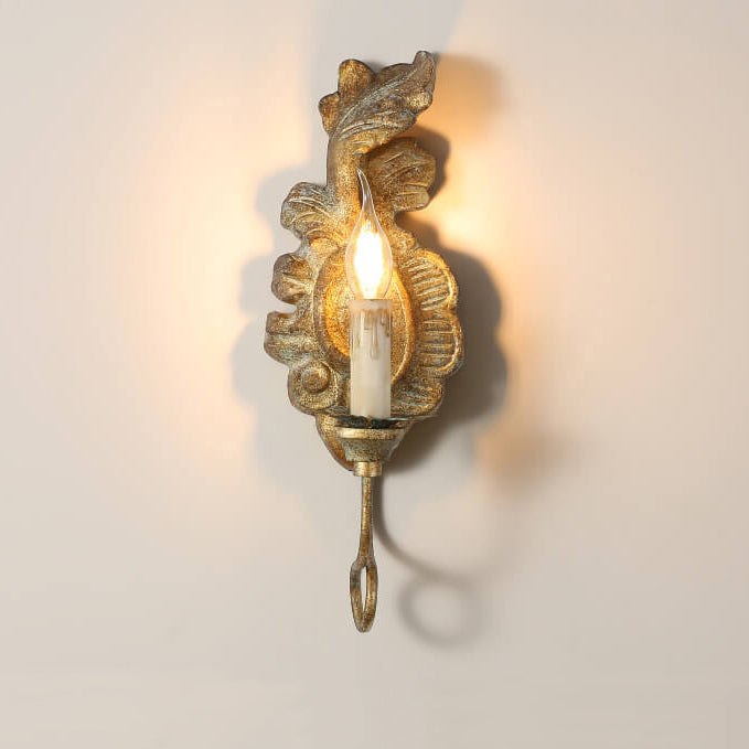 Vintage Resin Candelabra 1-Light Wall Sconce Lamp