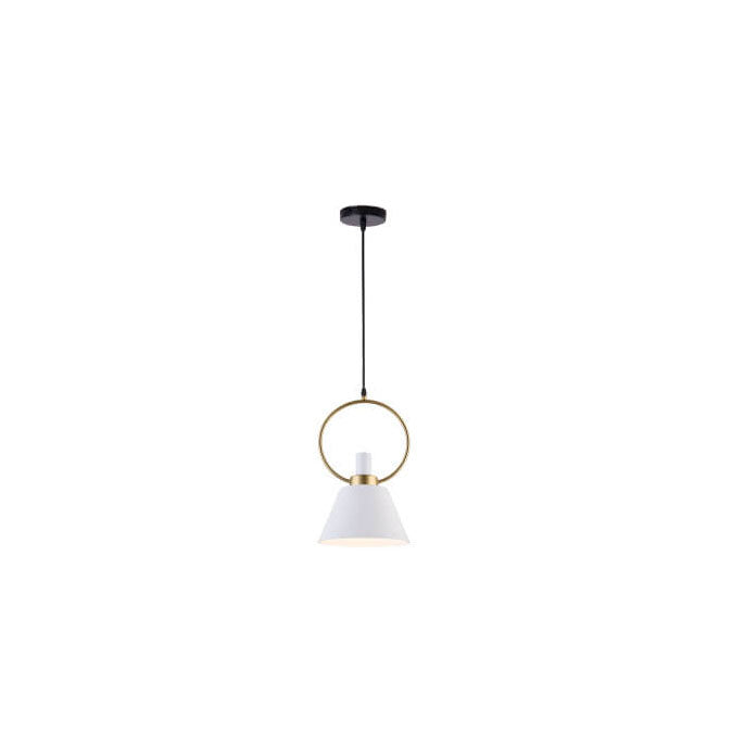 Modern Minimalist Circular Iron Aluminum 1-Light Pendant Light