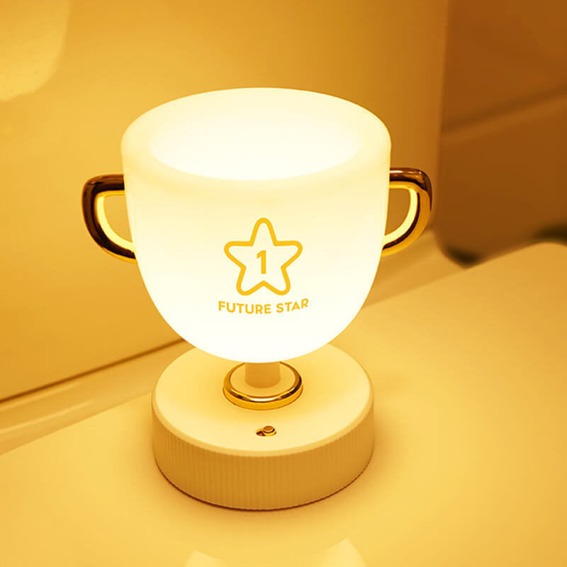 Creative Trophy Cup LED Night Light USB Table Lamp