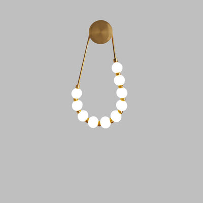 Modern Minimalist Necklace Magic Bean LED Wall Sconce Lamp