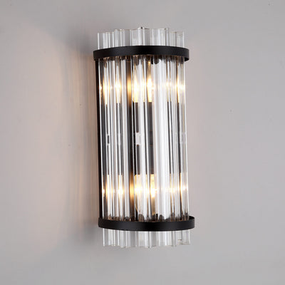 Nordic Luxury Crystal Plated Column 2-Light Wandleuchte 