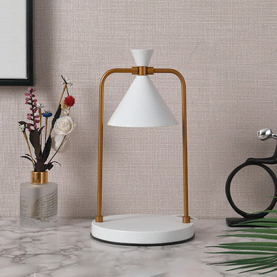 Contemporary Nordic Iron Funnel Shade 1-Light Melting Wax Table Lamp For Study