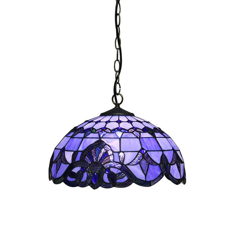 European Tiffany Vintage 1-Light Pendant Light