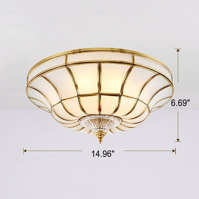 Modern Lights Luxury All-copper 3/6-Light Flush Mount Ceiling Light