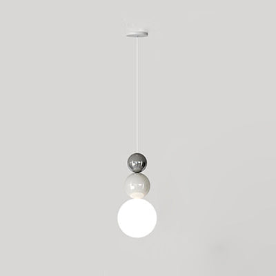 Modern Minimalist Gourd Orb Hardware Rotomolded 1-Light Pendant Light For Living Room