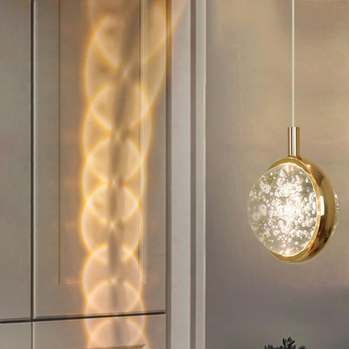 Creative Three-dimensional Crystal Ball Multi-style LED Pendant Light