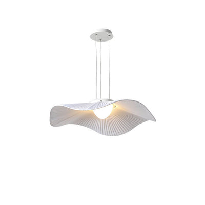 Lampe LED semi-encastrée moderne et créative en tissu feuille de lotus 