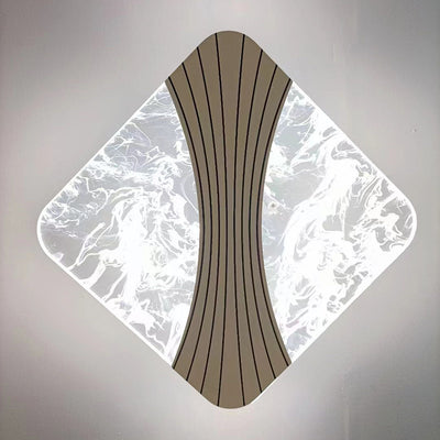 Modern Minimalist Round Diamond Hardware Acrylic LED Wall Sconce Lamp For Bedroom