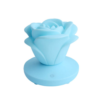 Modern Silicone Rose Flower LED Night Light Table Lamp