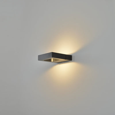 Modern Minimalist Square Flat Panel Rotatable LED Wall Sconce Lamp