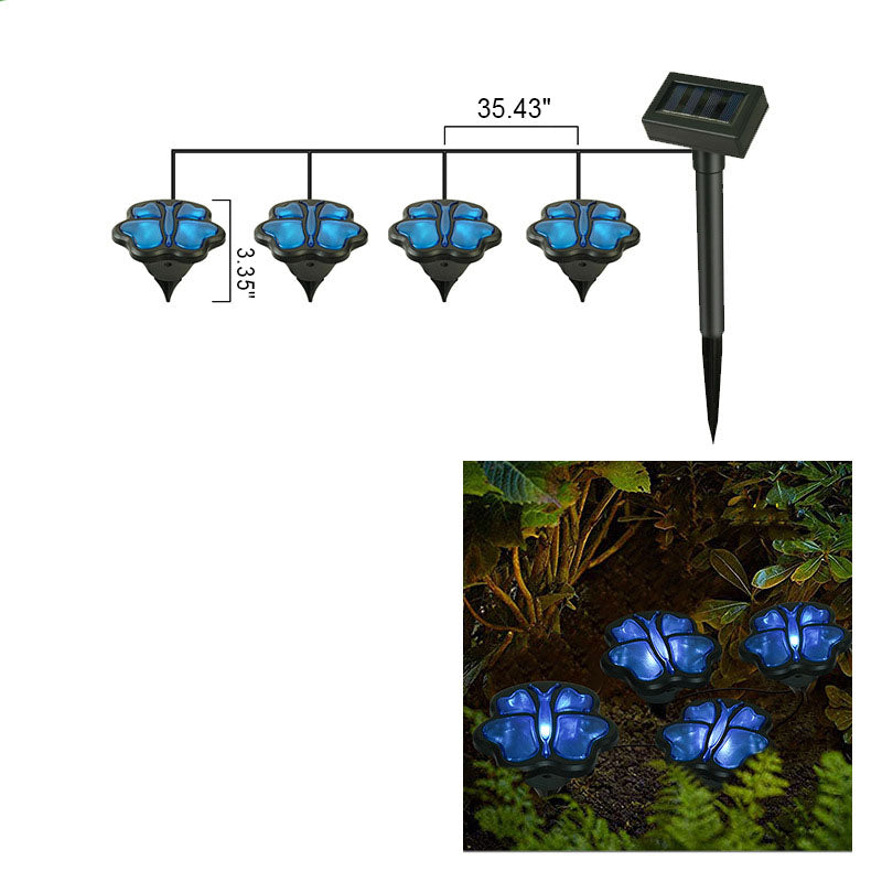 Moderne kreative dekorative Solar-Rasen-LED-Gartenboden-Einsatz-Landschaftslicht im Freien 