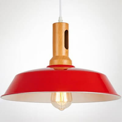 Nordic Industrial Aluminum Barn 1-Light Pendant Light