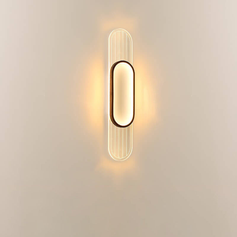 Kreative Luxus-Ring-Acryl-Aluminium-LED-Wandleuchte 