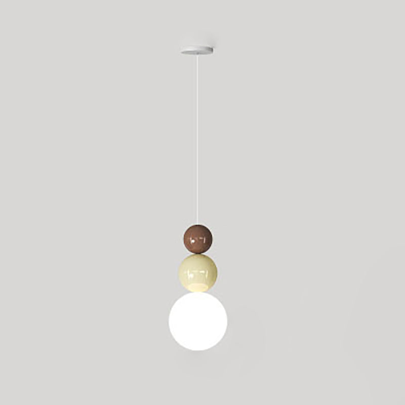 Modern Minimalist Gourd Orb Hardware Rotomolded 1-Light Pendant Light For Living Room