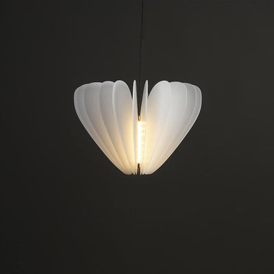 Modern Minimalist Pure White Creative Shape PE LED Pendant Light