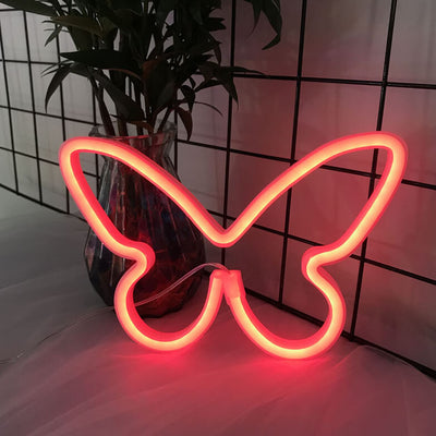 Creative Neon Butterfly LED Battery/USB Decorative Neon Light