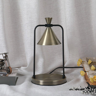 Contemporary Nordic Iron Funnel Shade 1-Light Melting Wax Table Lamp For Study