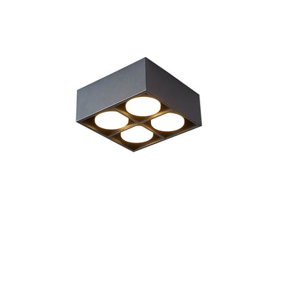 Minimalist Square Box Spotlight Iron LED Flush Mount Ceiling Light