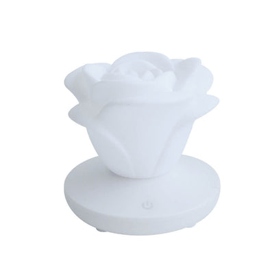 Modern Silicone Rose Flower LED Night Light Table Lamp