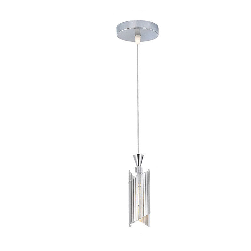 Modern Light Luxury Aluminum Column Geometry 1-Light Pendant Light