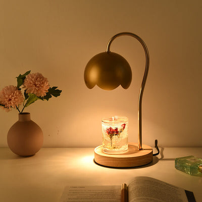 Nordic Rose Dome Dimmbare 1-Licht-Tischlampe aus schmelzendem Wachs