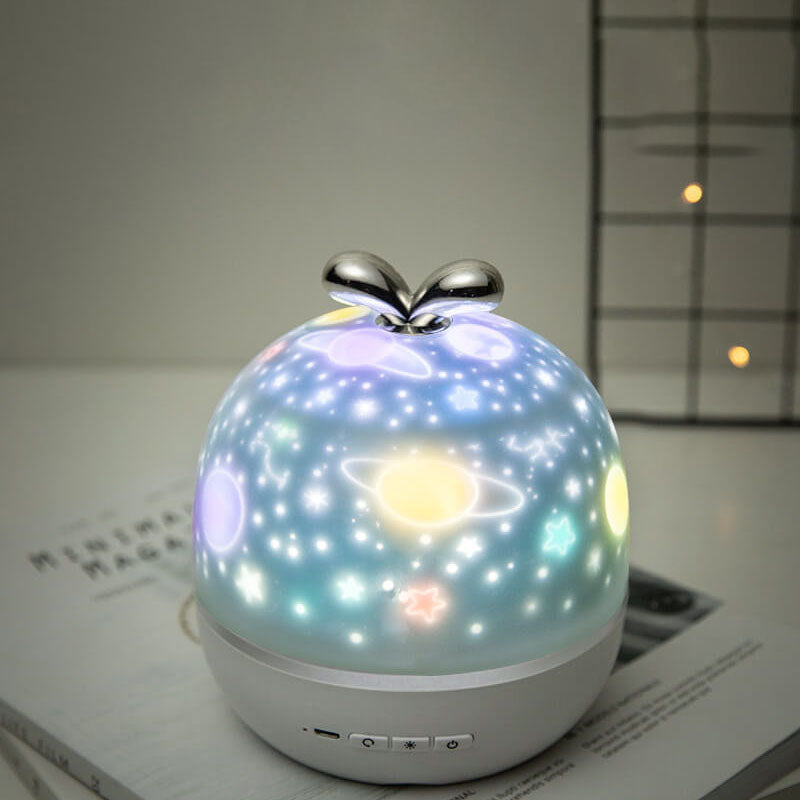 Lampe de table créative LED USB chargeant la lampe de table lumineuse de projection d&