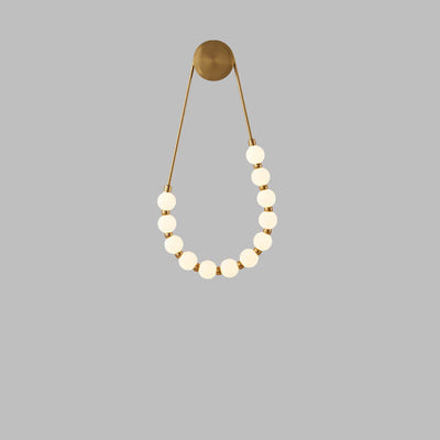 Applique murale LED avec collier minimaliste moderne, haricot magique 