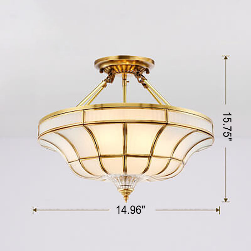 Modern Lights Luxury All-copper 3/6-Light Flush Mount Ceiling Light