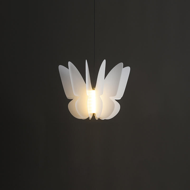 Modern Minimalist Pure White Creative Shape PE LED Pendant Light