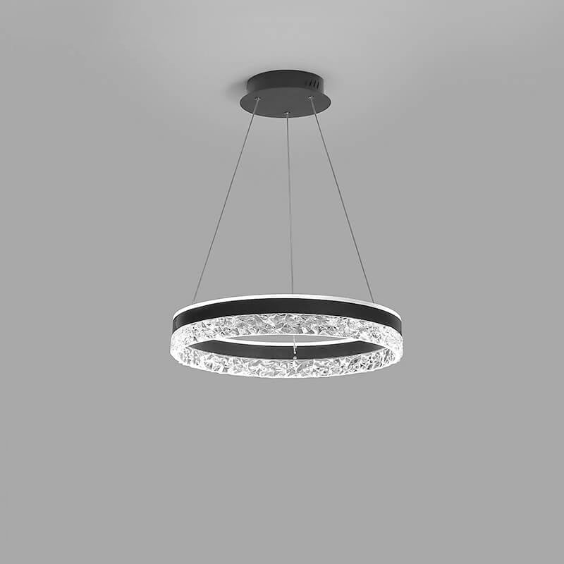 Moderner minimalistischer LED-Kronleuchter mit hohlem Design 