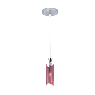 Modern Light Luxury Aluminum Column Geometry 1-Light Pendant Light