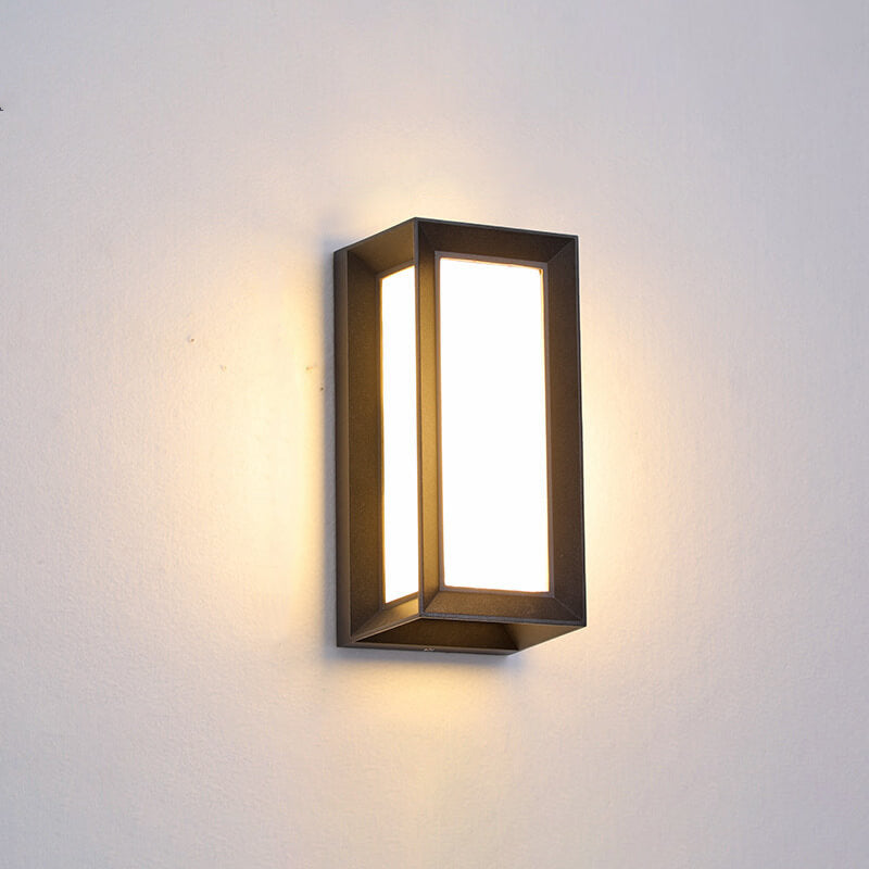 Moderne kreative Geometrie wasserdichte LED-Wandleuchte aus Aluminium im Freien 