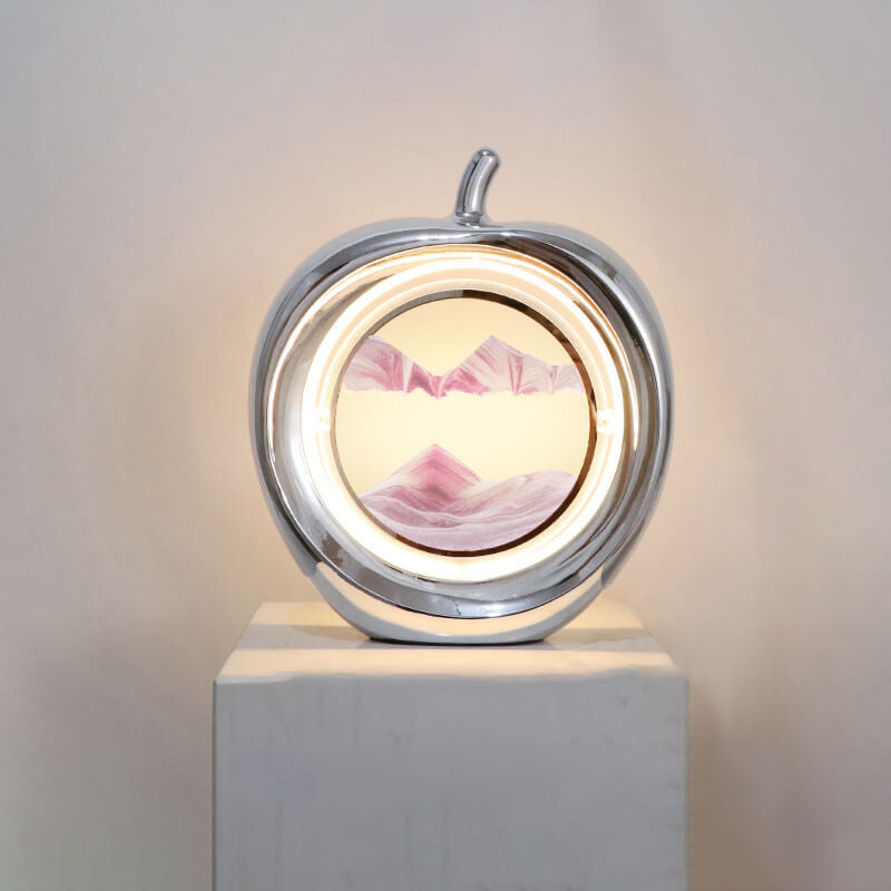 Creative Apple Quicksand Painting Dekorative Umgebungs-LED-Tischlampe