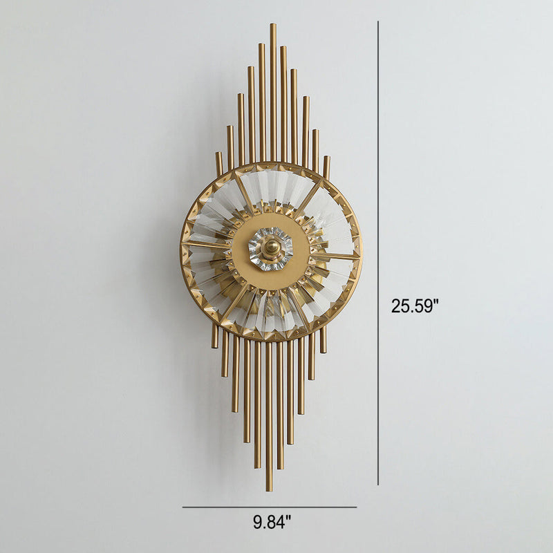 Luxuriöse LED-Wandleuchte mit kreativem Design aus Kristall 