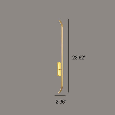 Modern Minimalist Copper LED Wall Sconce Lamp