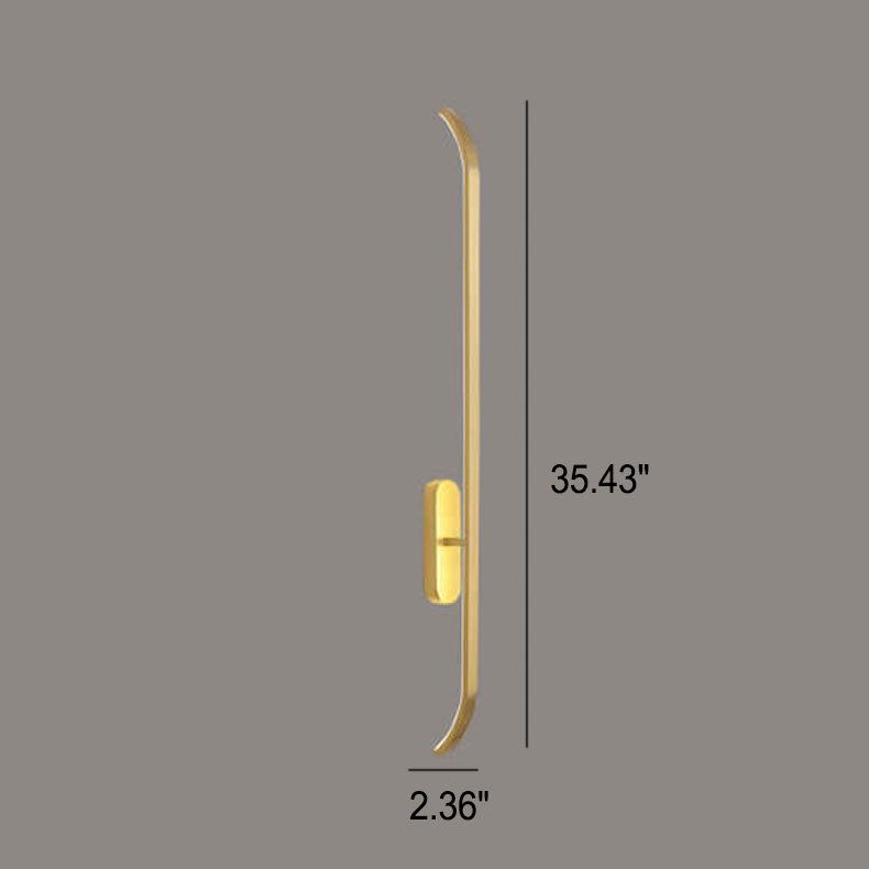 Modern Minimalist Copper LED Wall Sconce Lamp