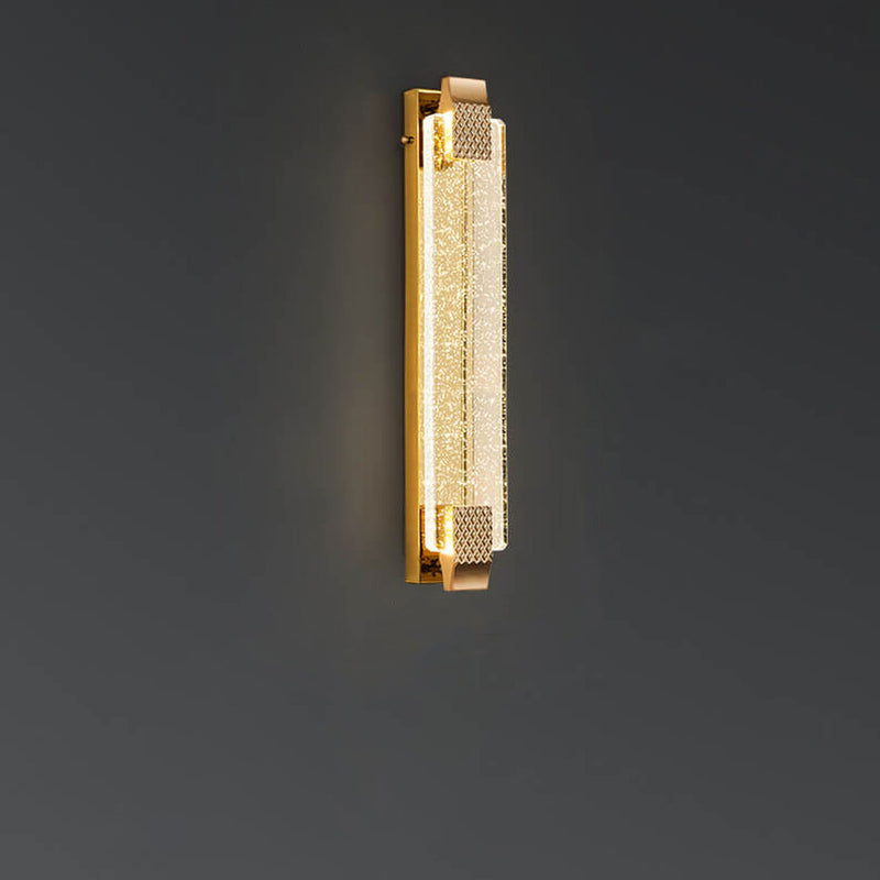 Moderne Luxus-Blasen-Kristallquadrat-Legierung LED-Wandleuchter-Lampe